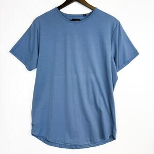 Cuts Curve-Hem Tee Mens Blue - XL